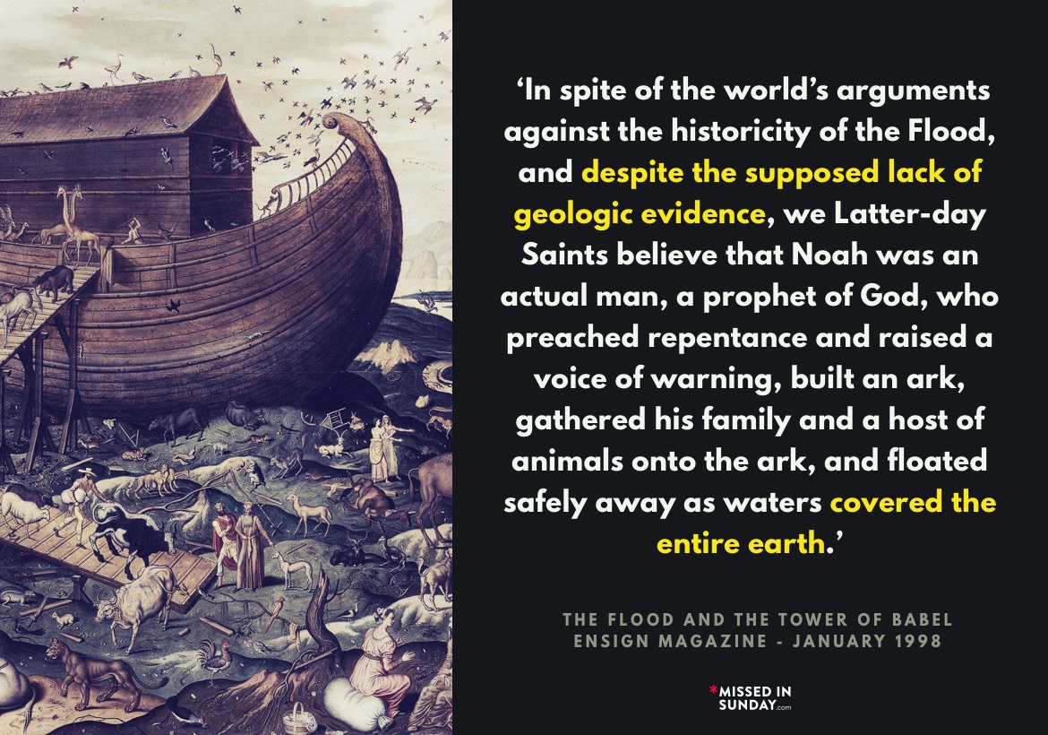 ‘The Flood and the Tower of Babel’ published in the January 1998 Ensign